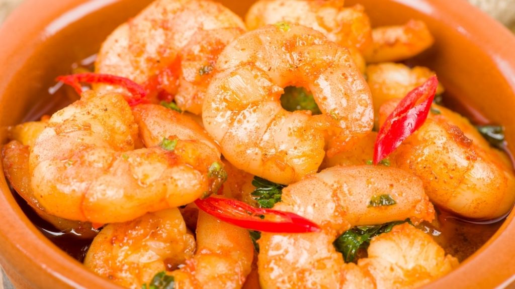 Gambas al Pil Pil - Shrimp in Pil Pil or Garlic Shrimp