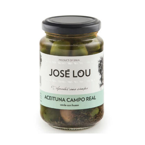 Aceitunas verdes estilo Campo Real con hueso 350g