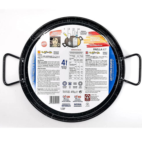 Carmencita Meeresfrüchte Paella Set mit Paellapfanne