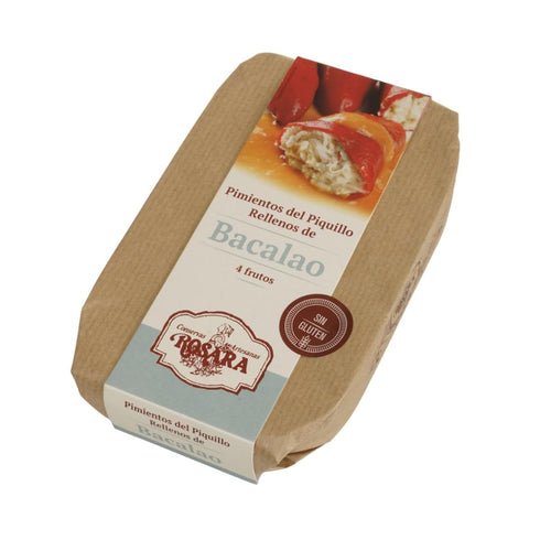 Pimientos del piquillo rellenos de bacalao 250g